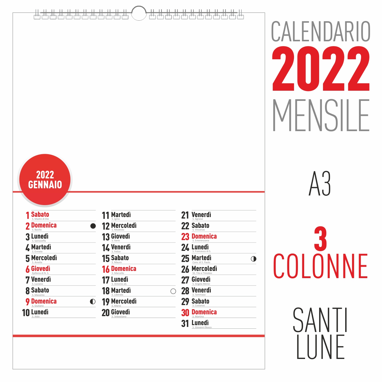 calendario 2022 mensile 3 colonne calendario 2022 mensile 3 colonne