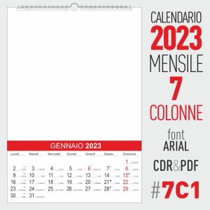 calendario 2023 mensile