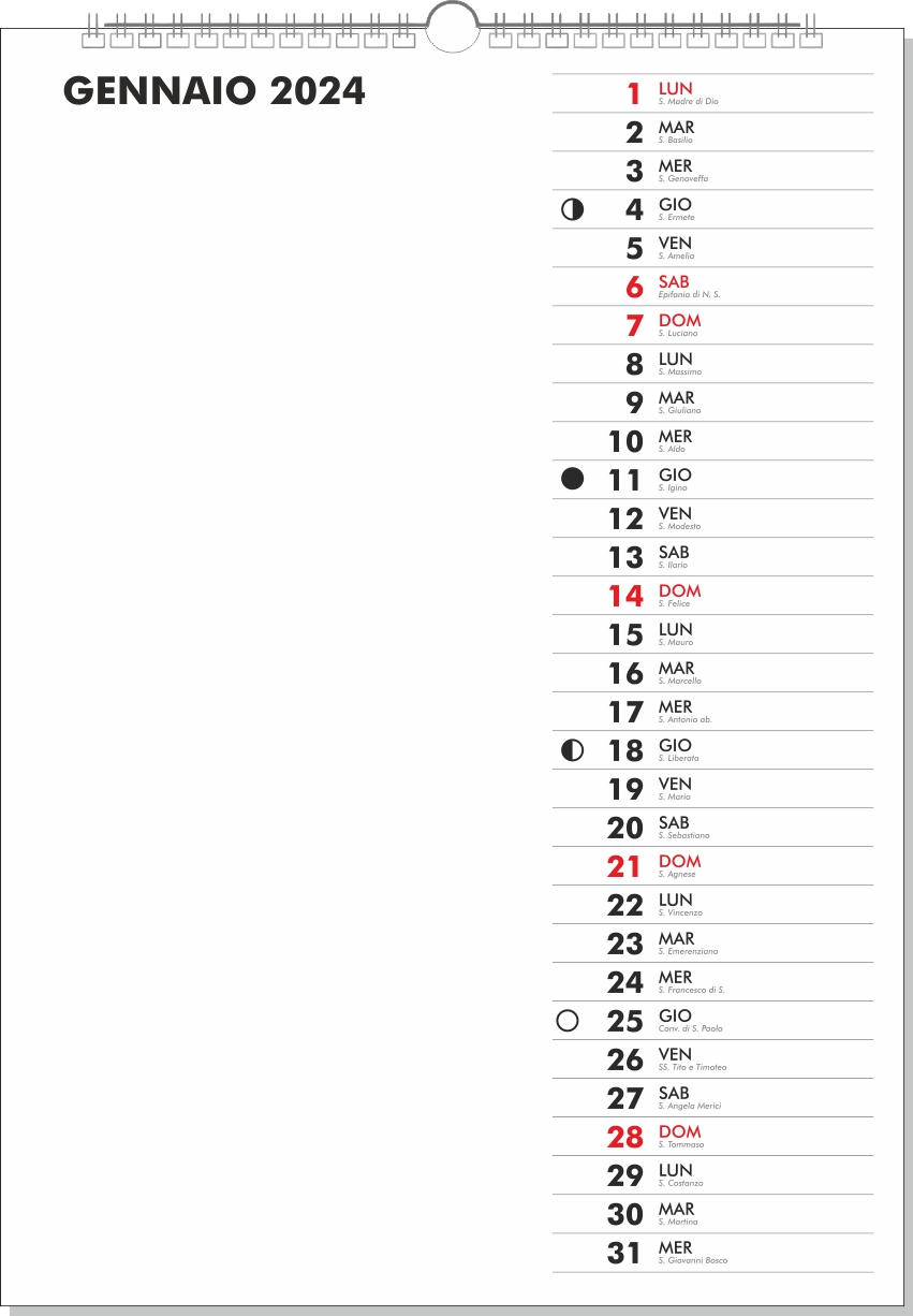 calendario 2024 mensile